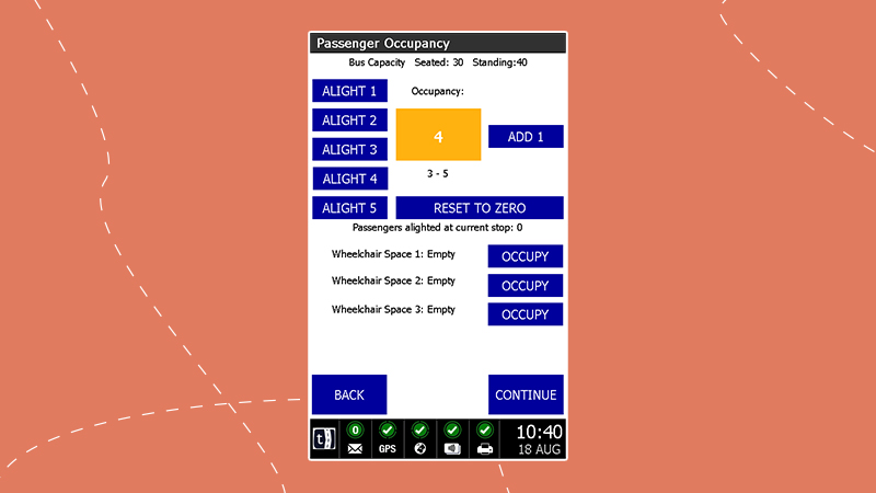 Ticketer Passenger Occupancy feature