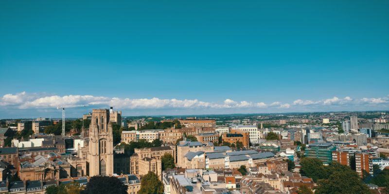 Bristol landscape with buildings