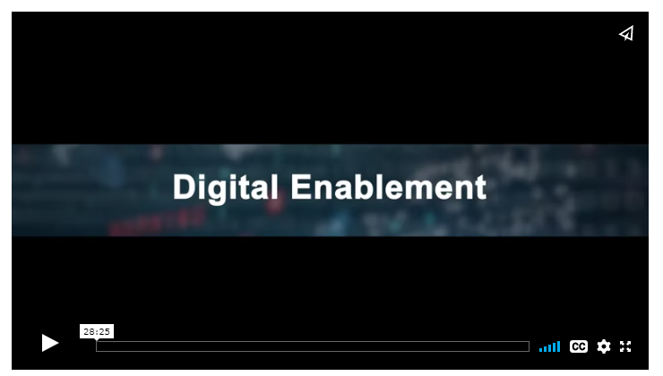 Screen with title 'Digital Enablement'