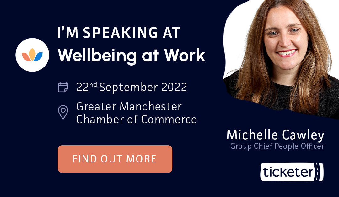 I'm speaking at Wellbeing at work 22 September 2022